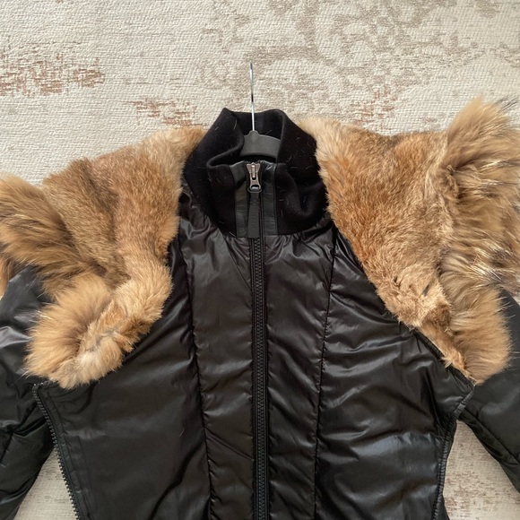 Mackage black winter coat with fur hood - Picture 11 of 15